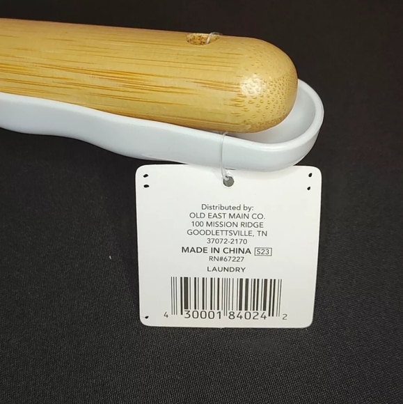 Natural Bamboo Brush & Plastic Dustpan Set Kitchen Automobile Travel Laundry New - Picture 4 of 8